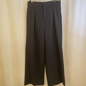 Womens Black Anewsta Black Baggy Straight-Legged Size Medium